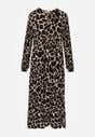 Czarno-Beżowa Sukienka Metestra