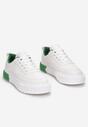 Biało-Zielone Sneakersy Aegippe