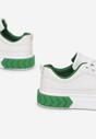 Biało-Zielone Sneakersy Aegippe