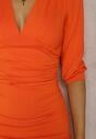 Pomarańczowa Sukienka Theophosa