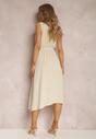Rochie bej cu curea Phellialla
