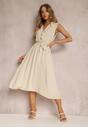 Rochie bej cu curea Phellialla