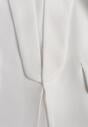 Biała Marynarka Niezapinana z Marszczonymi Rękawami Orolea