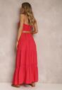Czerwona Sukienka z Paskiem Asoonice