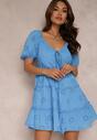 Niebieska Sukienka Rhodane