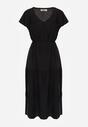 Czarna Sukienka z Wiskozy Jonmy