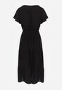 Czarna Sukienka z Wiskozy Jonmy