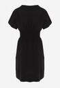 Czarna Sukienka z Wiskozy Jadith