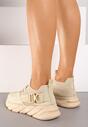 Beżowe Buty Sportowe Aphrasio