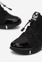 Czarne lakierowane Sneakersy Zarilah