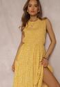 Żółta Sukienka z Wiskozy Colie