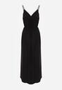 Czarna Sukienka z Wiskozy Anomaria