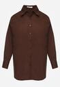 Ciemnobrązowa Koszula Bawełniana Aquida