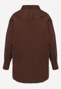 Ciemnobrązowa Koszula Bawełniana Aquida