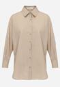 Beżowa Koszula Bawełniana Aquida