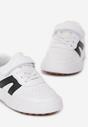 Biało-Czarne Buty Sportowe Sneakersy ze Skórzaną Wkładką Culena