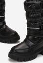 Czarne Śniegowce Pikowane Moon Boots Fytia
