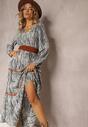 Rochie Gri cu Elastic in Talie Nossi