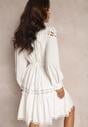 Biała Sukienka Koszulowa Achusa