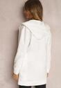 Biała Bluza Długa Bawełniana z Kapturem Atterton