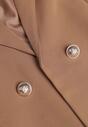 Jachetă maro deschis fără închidere cu nasturi decorativi Cose