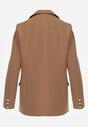 Jachetă maro deschis fără închidere cu nasturi decorativi Cose