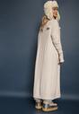 Bej deschis Cardigan lung cu buzunare Belma