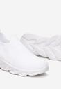 Białe Buty Sportowe Wsuwane Skarpetkowe Chassy