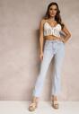 Jasnoniebieskie Jeansy o Fasonie Flare Warrona