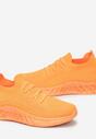 Pomarańczowe Buty Sportowe na Podeszwie ze Żłobieniami Weno