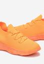 Pomarańczowe Wsuwane Buty Sportowe z Wkładką Amortyzującą i Perforacją Mozeni