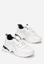 Biało-Czarne Sneakersy z Podwójnymi Sznurówkami Ombre Tecolo