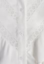 Camasa Alba cu Volane si Insertii din Dantela Eletoma