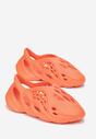 Pomarańczowe Wsuwane Sneakersy przed Kostkę z Wycięciami Sasovia