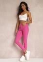 Fuksjowe Jeansy Skinny z Efektem Push Up Karinali