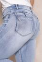 Niebieskie Jeansy Skinny z Efektem Push Up Haidyn