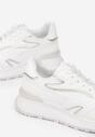 Białe Sznurowane Sneakersy na Grubej Podeszwie Kylynn