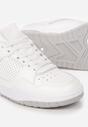 Białe Sznurowane Sneakersy Ozdobione Perforacją Iosatisa