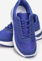 Niebieskie Sneakersy z Drobnymi Cyrkoniami Hinekle