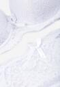 Biały Koronkowy Komplet Bielizny 2-częściowy Etilea