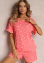Set Pijama Roz cu Inimioare Ronis