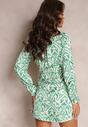 Rochie Verde Tip Envelope cu Imprimeu Mildsmith