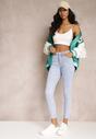Jasnoniebieskie Gładkie Jeansy Skinny Push Up Dirnorri