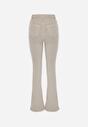 Jasnobeżowe Jeansy Dzwony Bawełnanie Briris