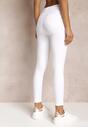 Białe Bawełniane Spodnie Jeansowe Skinny Ehtaila