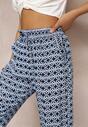 Pantaloni bleumarin cu imprimeu Innozentia