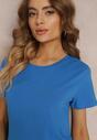 Niebieski Bawełniany T-shirt Melinthe