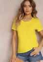 Żółty Bawełniany T-shirt Melinthe