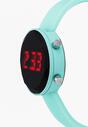 Miętowy Zegarek z Cyfrową Tarczą na Silikonowym Pasku Ridlee