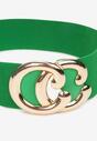 Curea Verde din Material Elastic cu Cataramă Metalică Patrickson